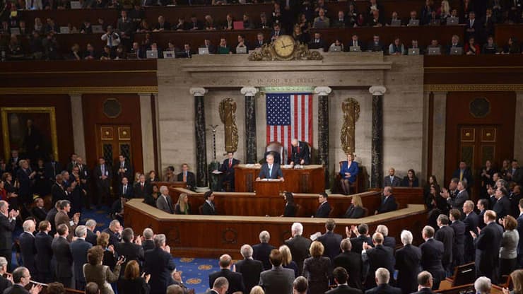 נאום נתניהו בקונגרס ב-2015. טראומה לדמוקרטים