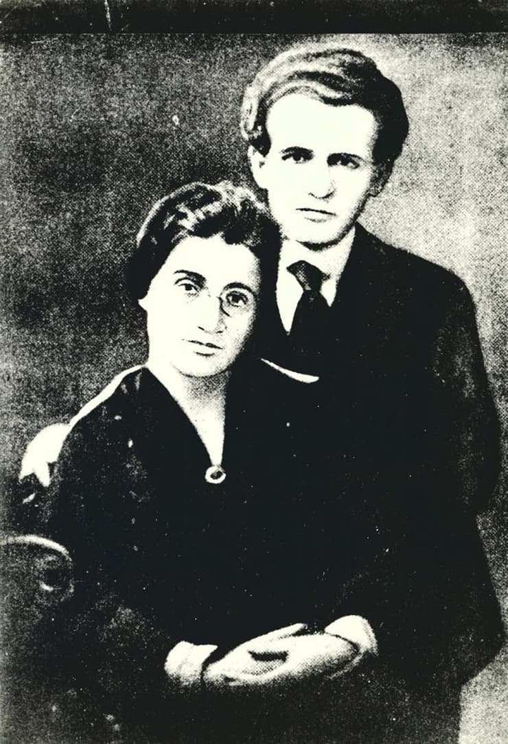 בן גוריון ואשתו פולה, בצעירותם