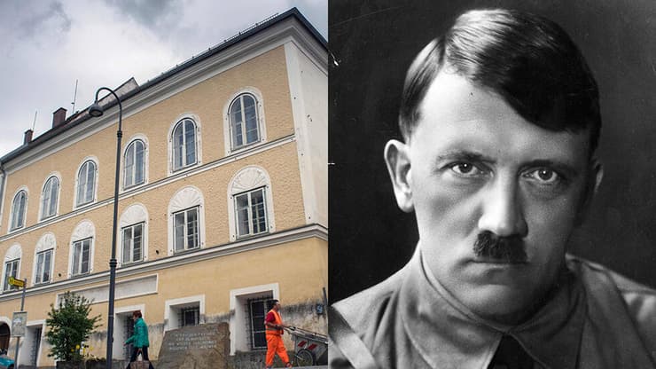 היטלר והבית שבו נולד. מרבית האוסטרים סבורים כי יש להפוך אותו למוסד אנטי-פשיסטי 