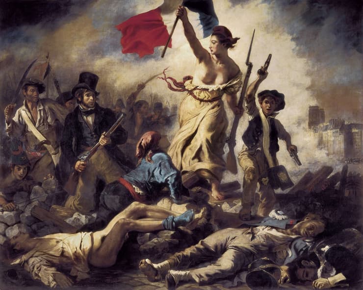 לטענת פסואה, היהודים לא חוללו את המהפכה הצרפתית, אבל ניצלו אותה. בתמונה: "החירות מובילה את העם", ציורו של אז'ן דלקרואה