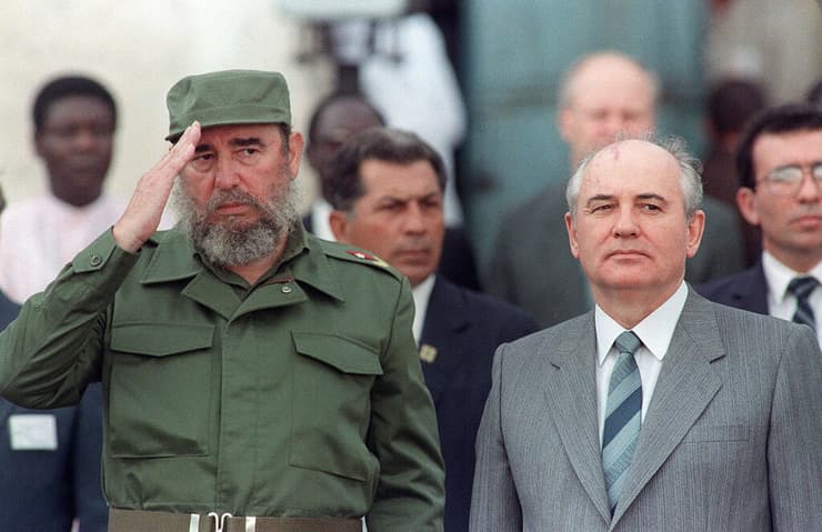 עם פידל קסטרו, ב-1989
