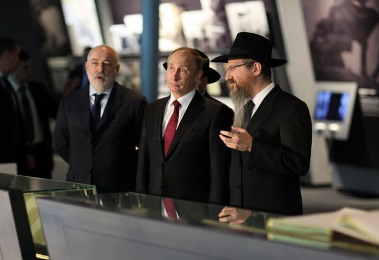הרב לאזאר עם נשיא רוסיה, ולדימיר פוטין