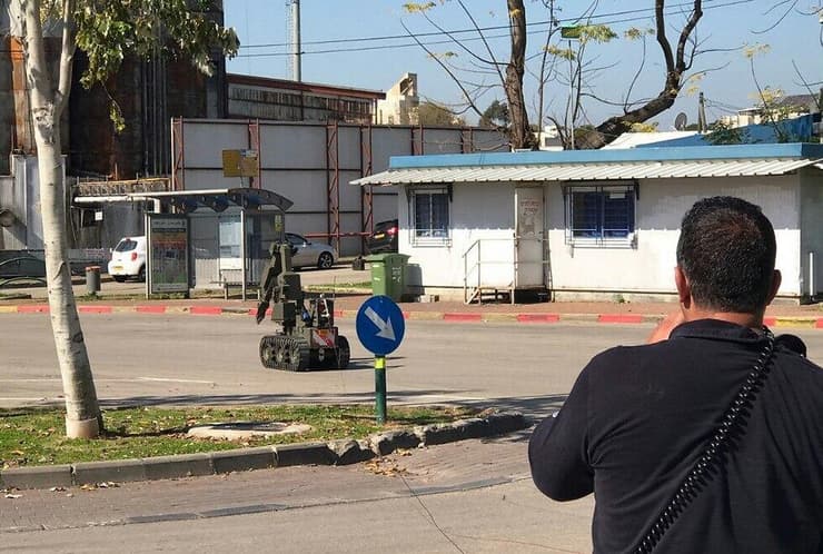 הזירה שבה נמצא המטען שהונח במכוניתו של מוסא