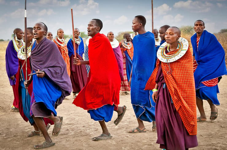 שבטי המסאי - גם הם בטנזניה 