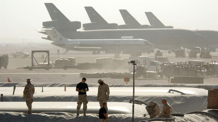 בסיס חיל האוויר האמריקני בקטאר. "בכל המדינות יש נוכחות אמריקנית מאוד גדולה"