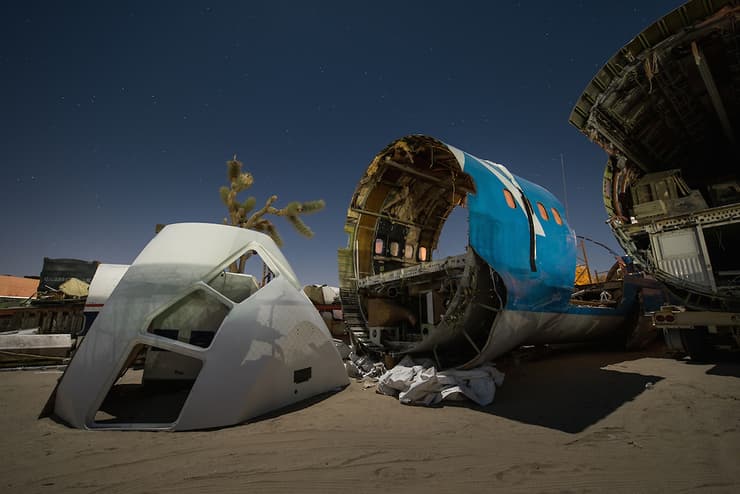 בית קברות למטוסים בקליפורניה (צילום: דיוויד דה רואדה) מרוסק: בית קברות למטוסים בקליפורניה