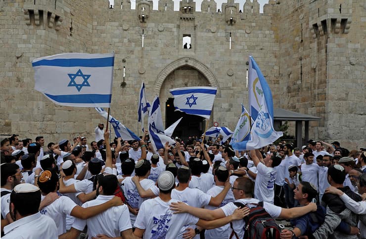 ריקוד דגלים שער שכם ירושלים