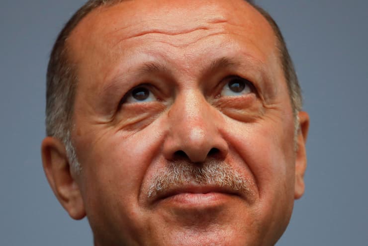 רג'פ טאיפ ארדואן נשיא טורקיה עצרת בחירות ב איסטנבול