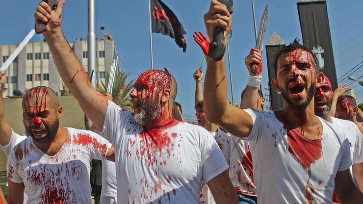 יום ה עשוראא מוסלמים שיעים א-נבטיה לבנון
