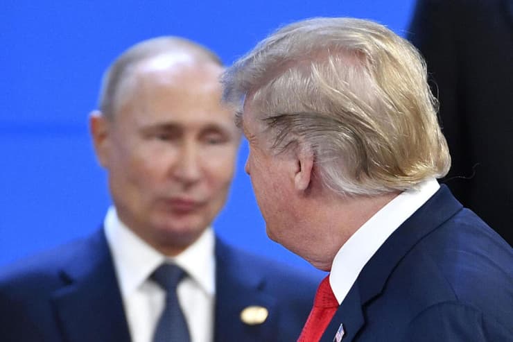 נשיא ארה"ב דונלד טראמפ נשיא רוסיה ולדימיר פוטין