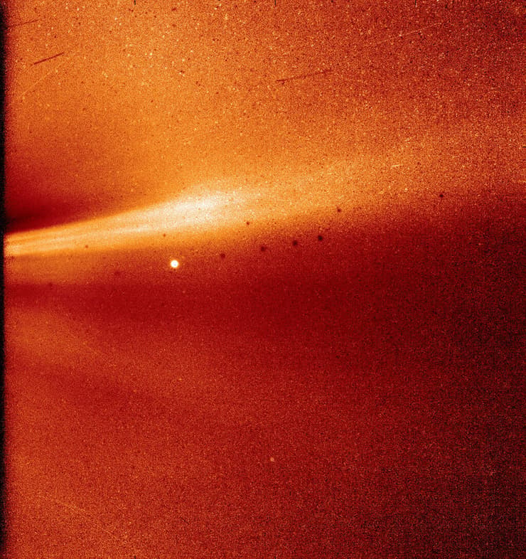 גשושית סולארית פארקר פרקר לחקר השמש תמונה של שמש