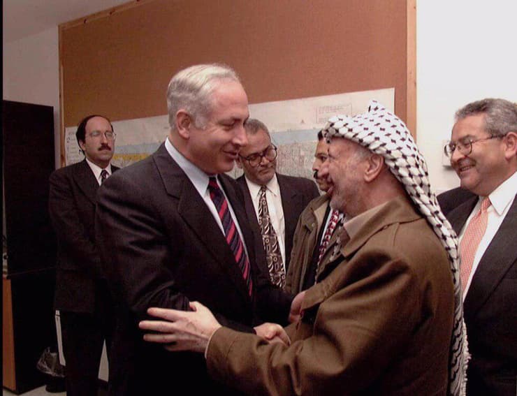 ארכיון יאסר ערפאת ובנימין נתניהו