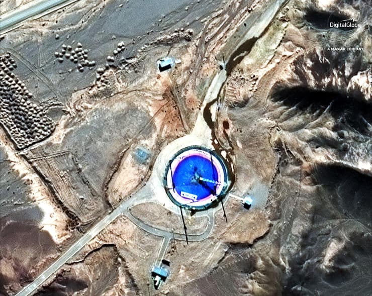 צילום לוויין שיגור איראן חלל טיל