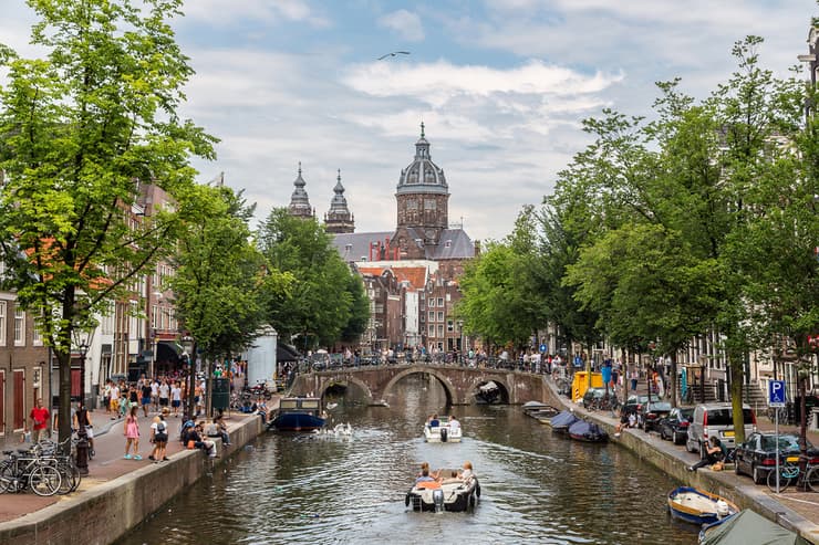 הולנד אמסטרדם תעלה תעלות 