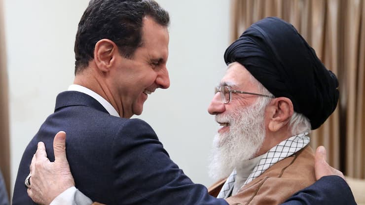 מהניג העליון של איראן עלי חמינאי פגישה עם בשאר אסד 