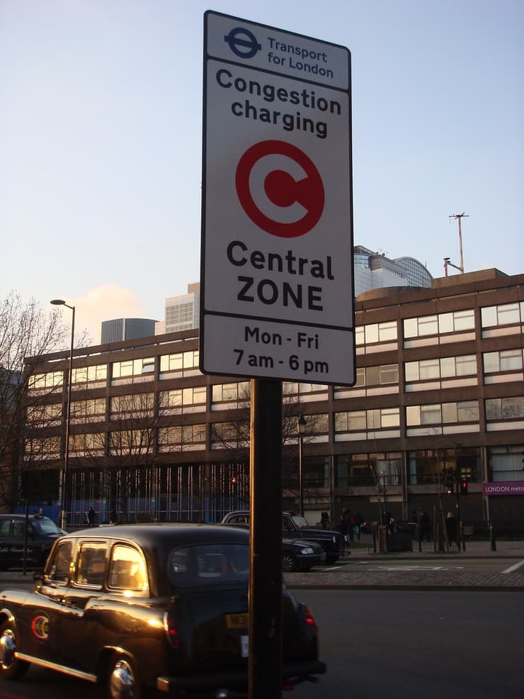 Congestion Charge אזור התשלום בבריטניה