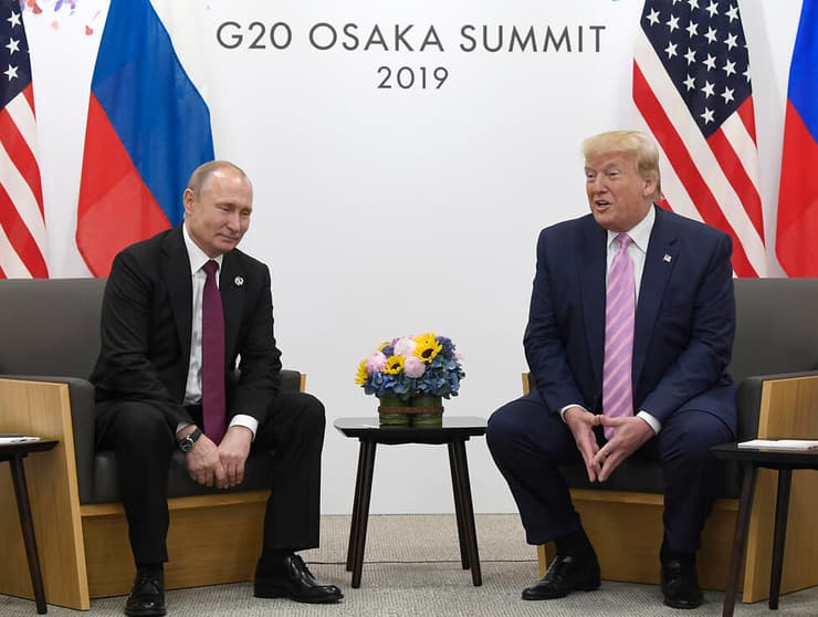 דונלד טראמפ ולדימיר פוטין מפגש פסגה פסגת G20 יפן