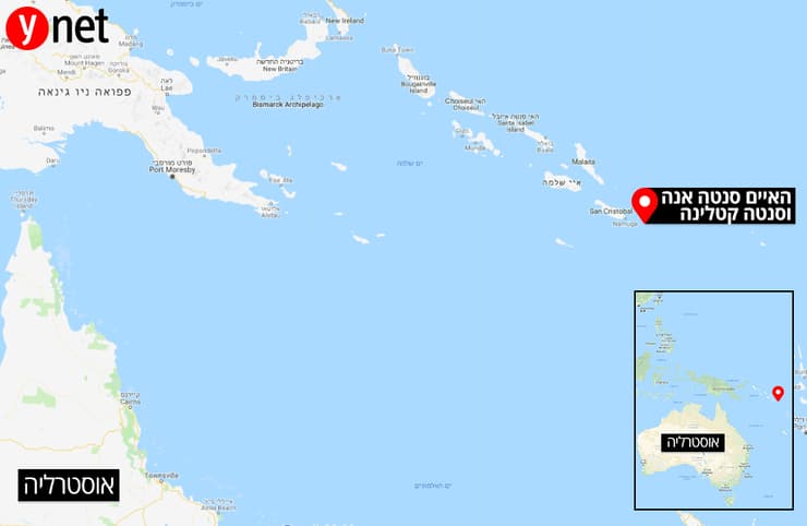 מפה איי שלמה האיים סנטה אנה וסנטה קטלינה 