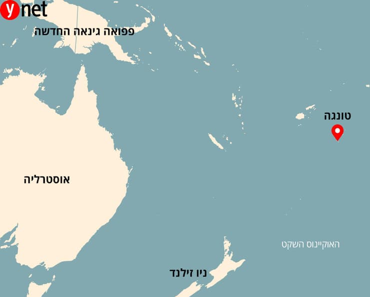 טונגה מפה האוקיינוס השקט