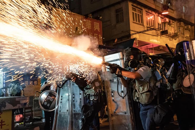 הפגנה מהומות הונג קונג סין 