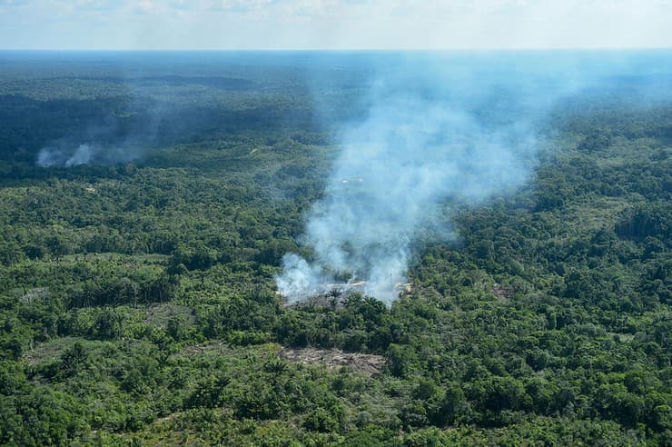 ברזיל שריפות ב אזור ה אמזונס תמונת לוויין