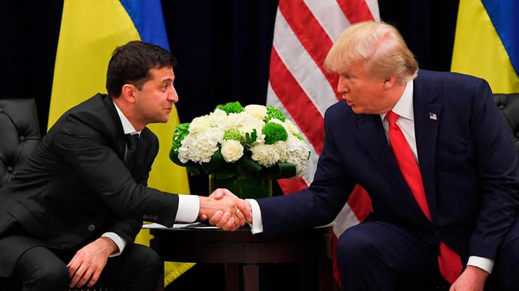 פגישה בין נשיא ארה"ב דונלד טראמפ לבין נשיא אוקראינה וולודימיר זלנסקי