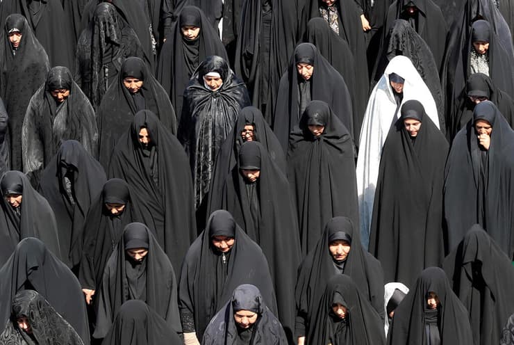 תמונות השנה EPA  2019 נשים טקס שיעי דרום טהרן איראן אוקטובר