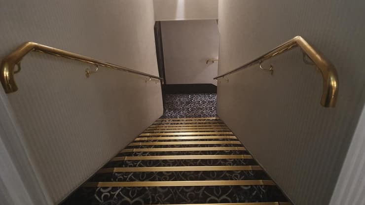 מסדרונות ארוכים ותמונות בשחור לבן: חלל המלון       