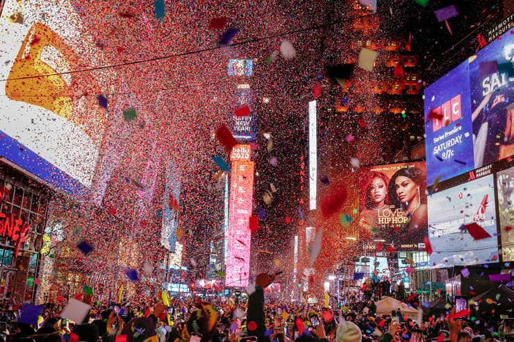 חגיגות השנה החדשה שנה אזרחית חדשה 2020 ניו יורק