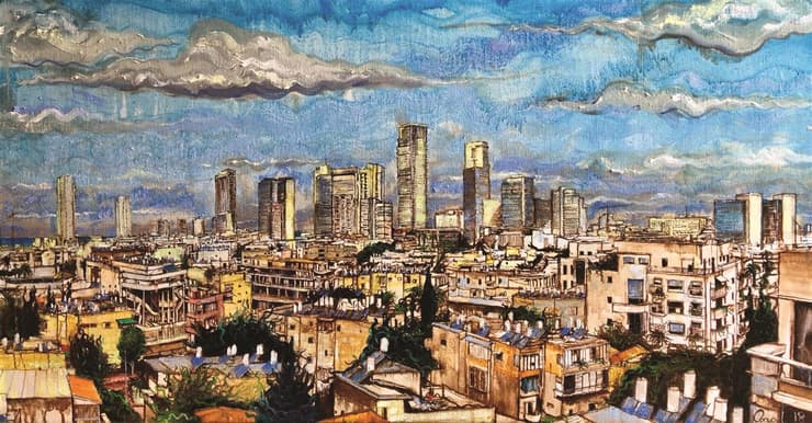"הגעגועים לתל אביב - גרמו לי להתחיל לצייר אותה": קו הרקיע של תל אביב   