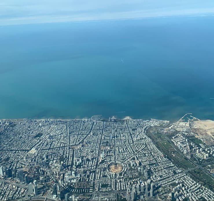 צילום אווירי של ישראל