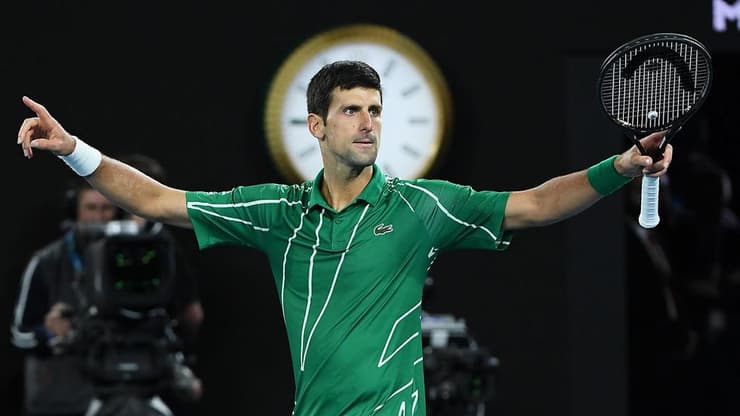 ג'וקוביץ' חוגג