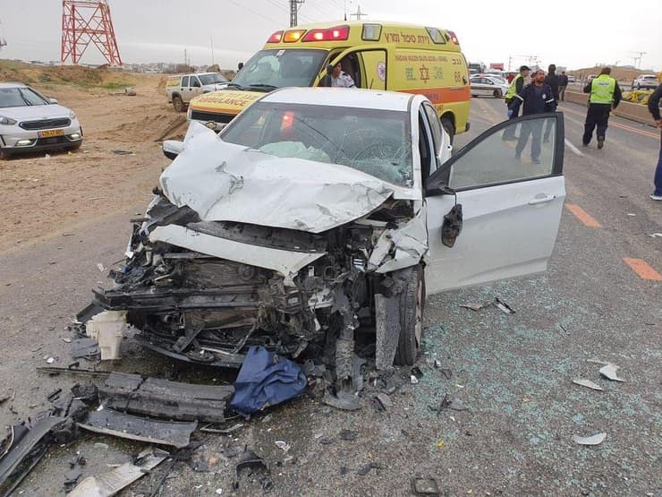 תאונת דרכים בכביש 25 בסמוך לבאר שבע