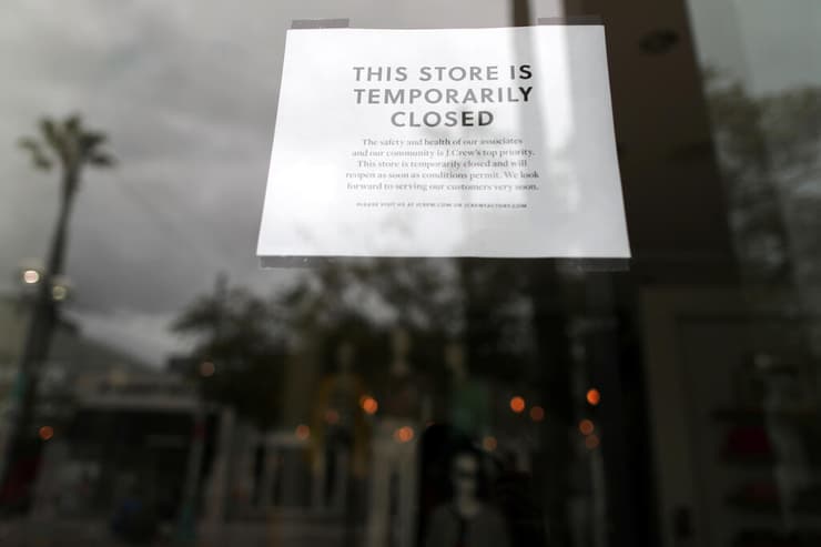 בגלל הקורונה: חנות סגורה בארה"ב