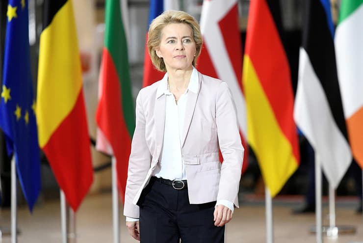 נגיף קורונה נשיאת הנציבות האירופי אורסולה פון דר ליין האיחוד האירופי