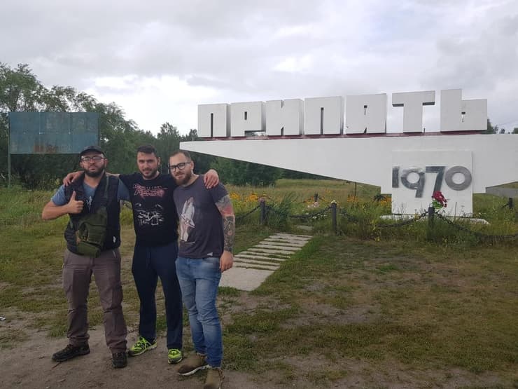 סוקולוב והחבר'ה בצ'רנוביל. "חוויה שלוקח זמן רב לעכל" (צילום: איליה סוקולוב) סוקולוב והחבר'ה בצ'רנוביל. "חוויה שלוקח זמן רב לעכל"