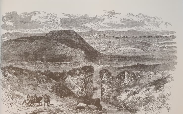 נהר הירדן כפי שאויר על ידי צוותו של לינטש  בשנת 1848