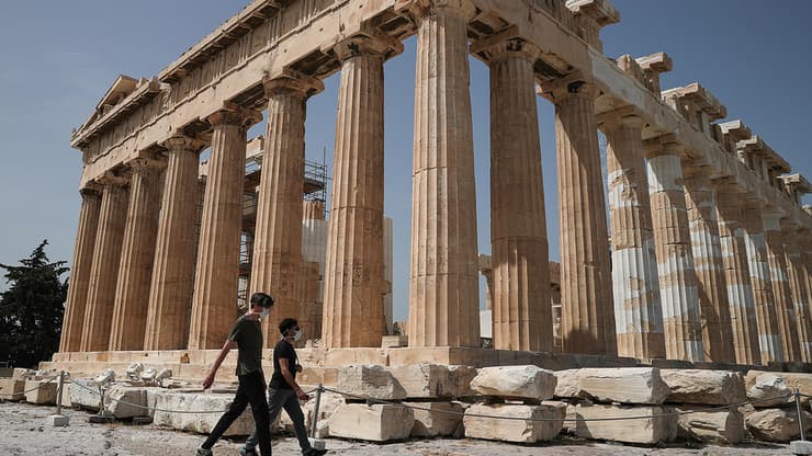 יוון אקרופוליס האקרופוליס נפתח מחדש אחרי סגר ה קורונה