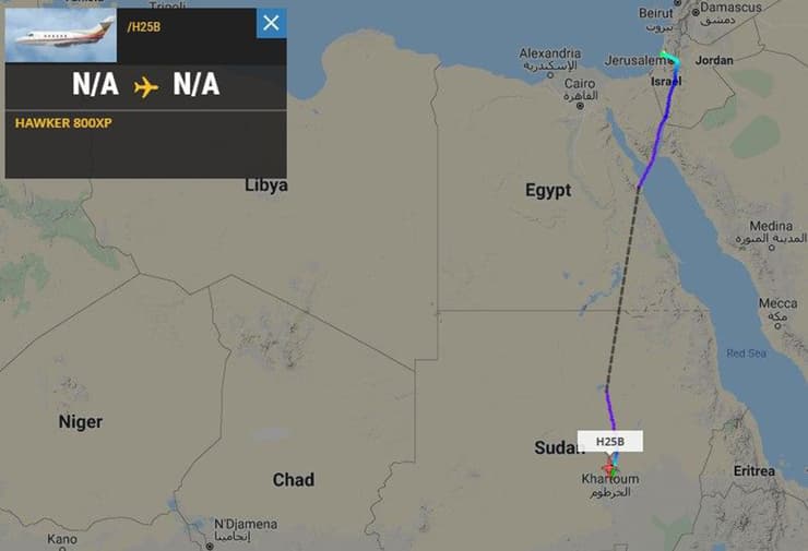 מסלול הטיסה מנתב"ג לחרטום בירת סודן