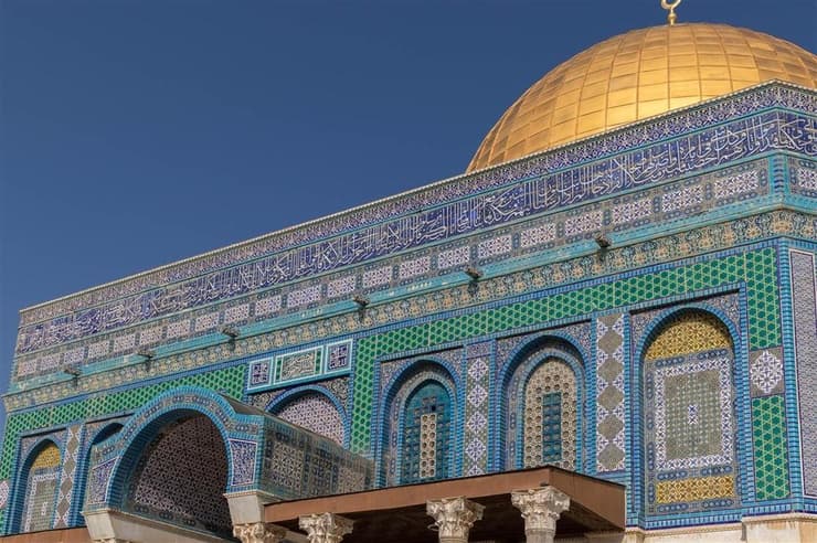 כיפת הסלע/הזהב בהר הבית - המבנה המוסלמי הגדול והעתיק  בישראל