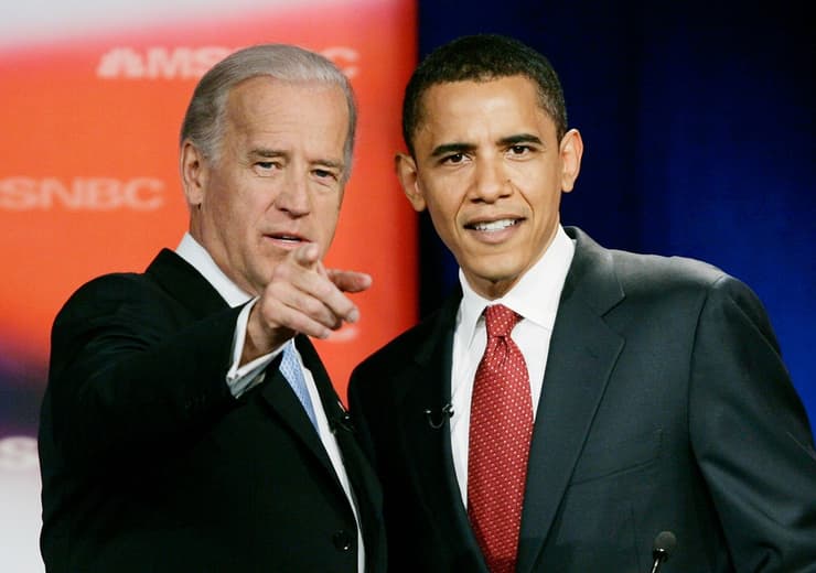 ארה"ב בוחרת 2020 בחירות ג'ו ביידן עם ברק אובמה עימות פריימריז דמוקרטיים 2007