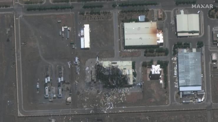 תמונה מ-8 ביולי 2020, אחרי הפיצוץ בנתנז