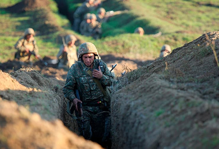 לחימה בין ארמניה ל אזרבייג'ן חיילים ארמנים באזור טבוש