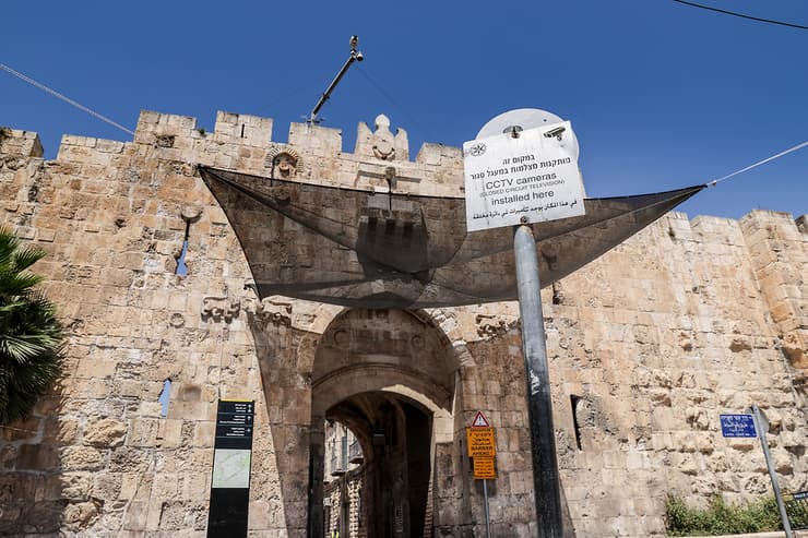 המסלול בו נורה איאד אלחלאק בעיר העתיקה בירושלים