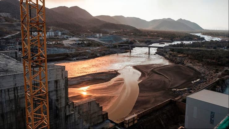 סכר הרנסאנס האתיופי הגדול ש אתיופיה בונה על נהר הנילוס נילוס   ב דצמבר 2019