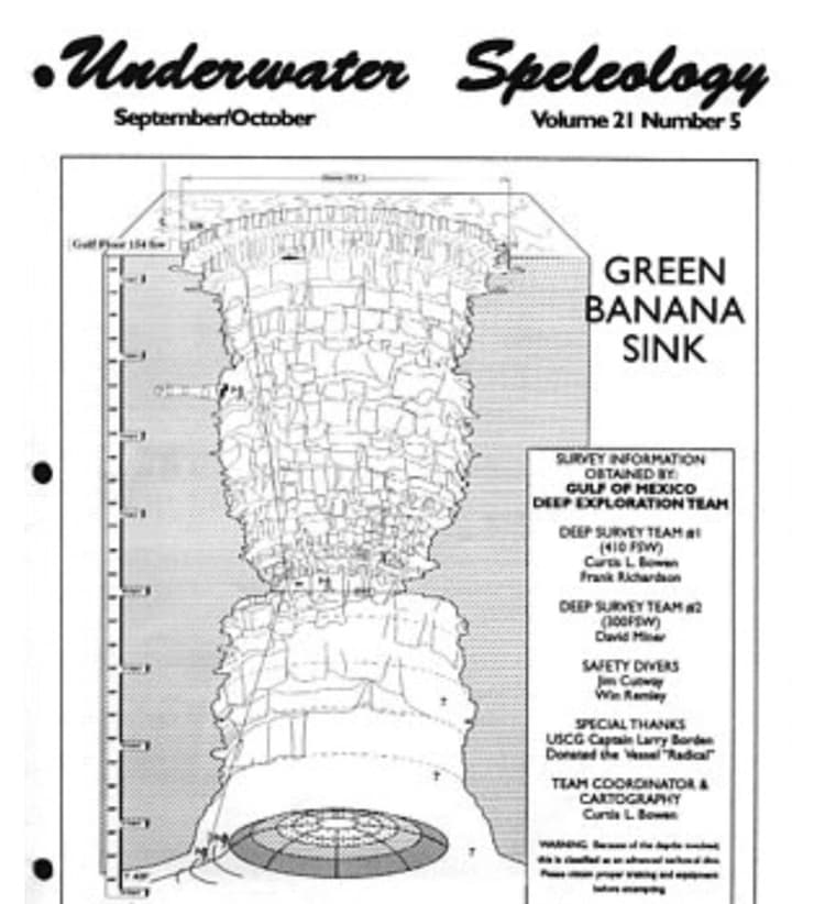 בולען תת ימי חור כחול פלורידה בננה ירוקה