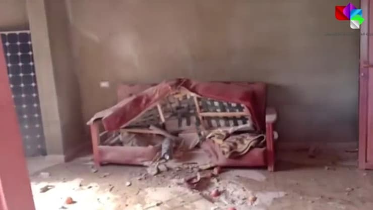 הרס בבתים בדרום לבנון בעקבות לירי צה"ל בצפון