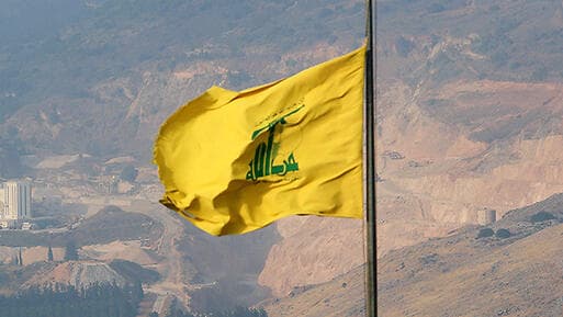 דגל חיזבאללה  בדרום לבנון