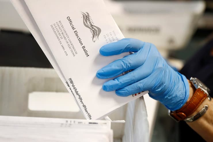 ארה"ב בחירות 2020 הצבעה דרך הדואר דואר ב פריימריז ב פנסילבניה