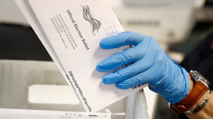 ארה"ב בחירות 2020 הצבעה דרך הדואר דואר ב פריימריז ב פנסילבניה